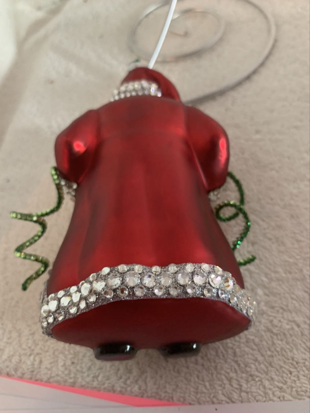 Garlanded, Ornamental, Red  (Santa) ornament collectible - Main Image 4