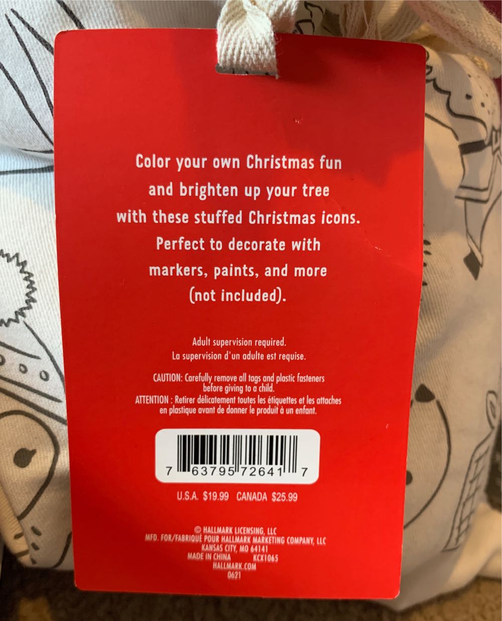 Color Your Own Christmas Tree Activity Kit Nwt - Activity Kit (Activity Kit) ornament collectible [Barcode 763795726417] - Main Image 3