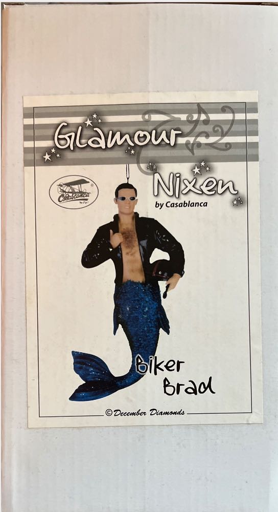 Biker Brad Merman Ornament , Rare December Diamonds Casablanca  (Euro) ornament collectible [Barcode 4001250596233] - Main Image 2