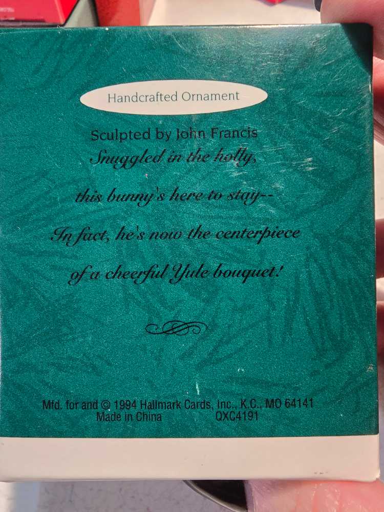 Holiday Bunny - Bunny (Club Ornament - Miniature) ornament collectible - Main Image 3