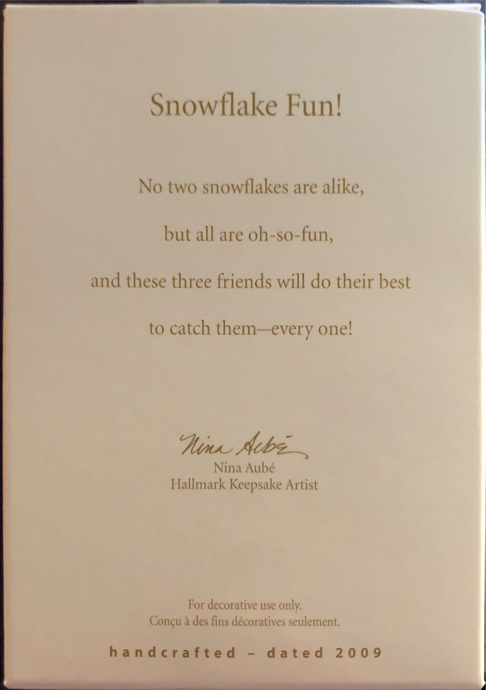 Snowflake Fun Hallmark Koc Kansas City Exclusive Ornament  ornament collectible [Barcode 795902097943] - Main Image 3