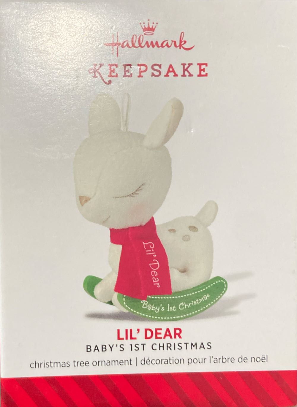 Hallmark Keepsake Ornament Baby’s 1st Christmas Lil’ Dear  ornament collectible [Barcode 795902402709] - Main Image 2