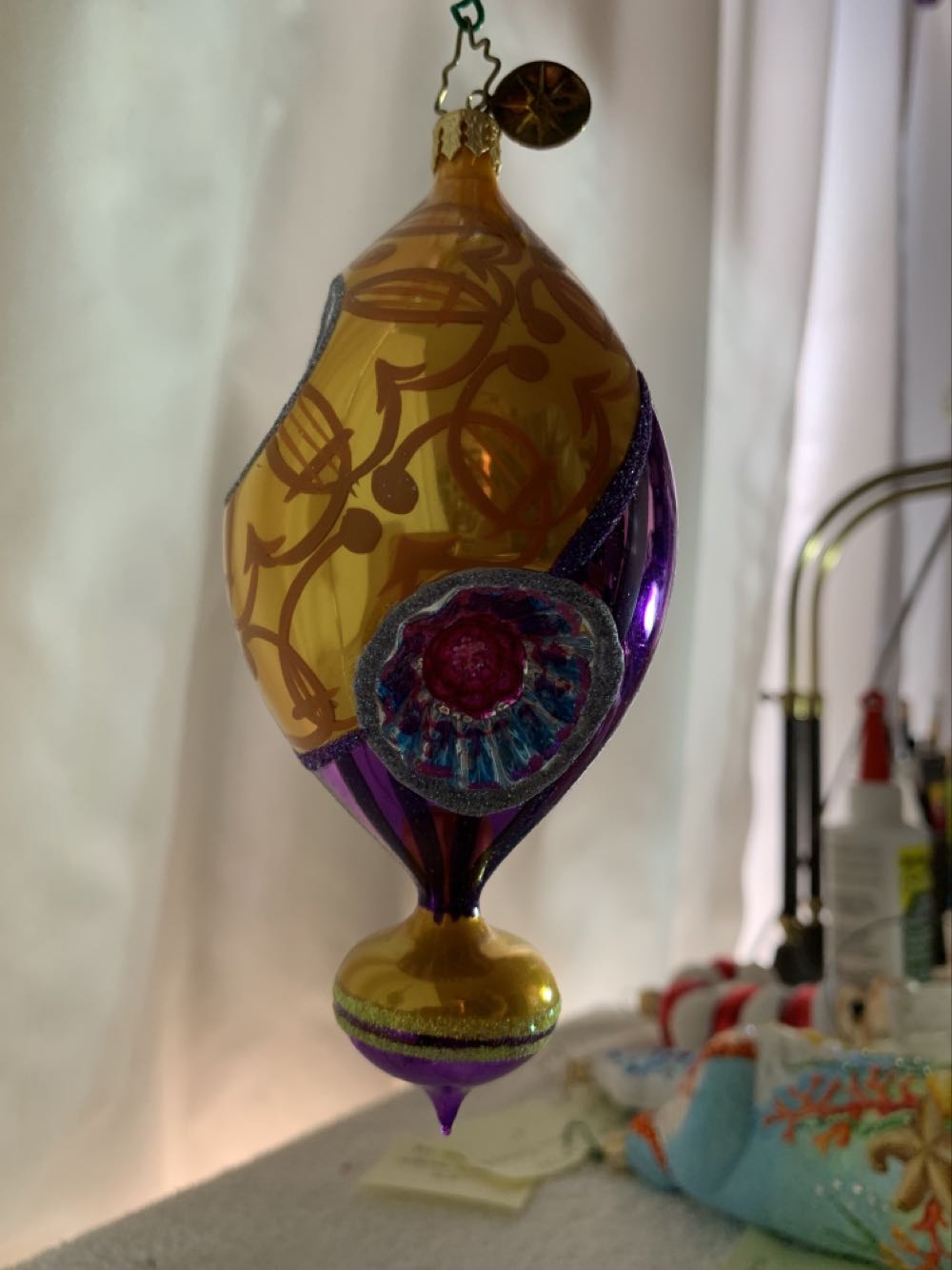 Brilliant Reflections, Gold/Purple - Fantasia (Christmas Tree Ornament) ornament collectible - Main Image 2