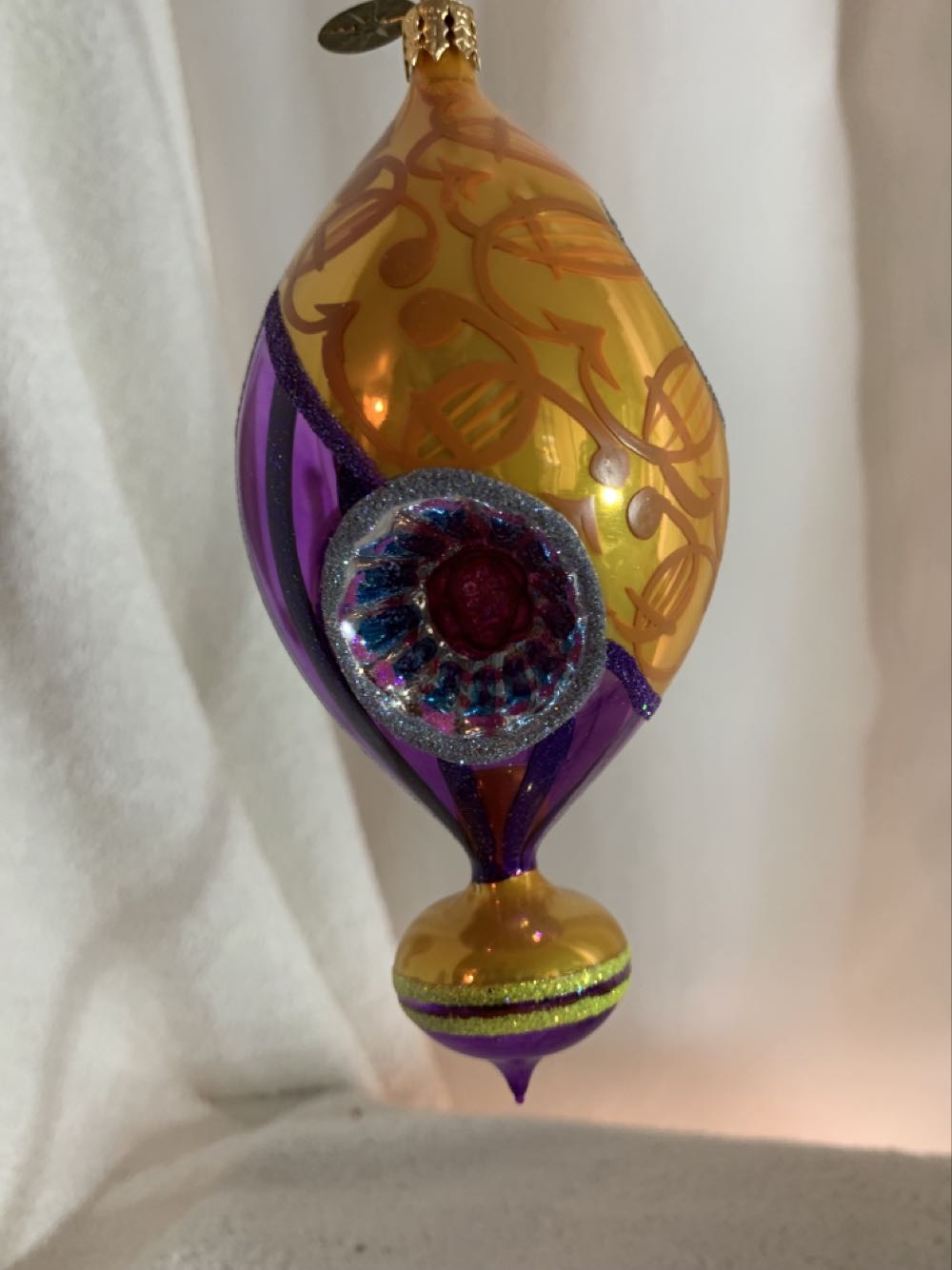 Brilliant Reflections, Gold/Purple - Fantasia (Christmas Tree Ornament) ornament collectible - Main Image 4