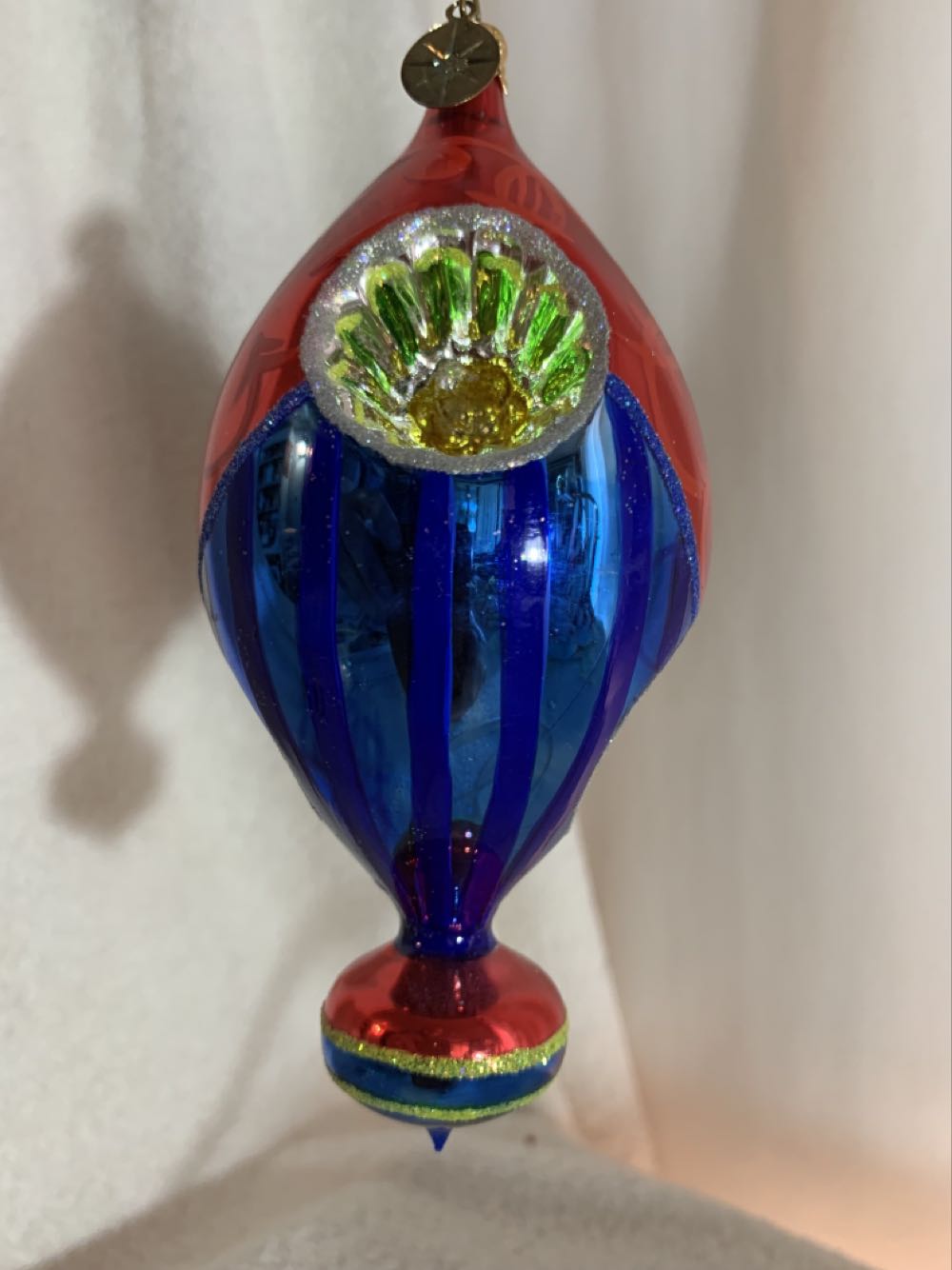 Brilliant Reflections, Red/Blue - Fantasia (Christmas Tree Ornament) ornament collectible - Main Image 2