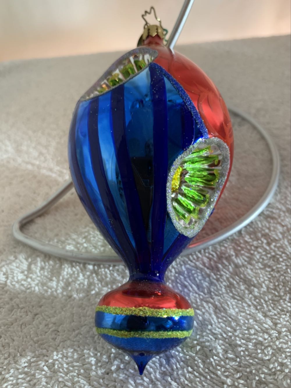 Brilliant Reflections, Red/Blue - Fantasia (Christmas Tree Ornament) ornament collectible - Main Image 3