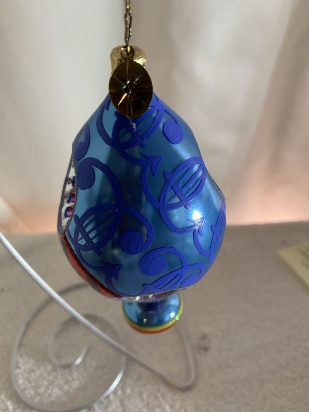 Brillant Reflections, Blue/Red - Fantasia (Christmas Tree Ornament) ornament collectible - Main Image 2