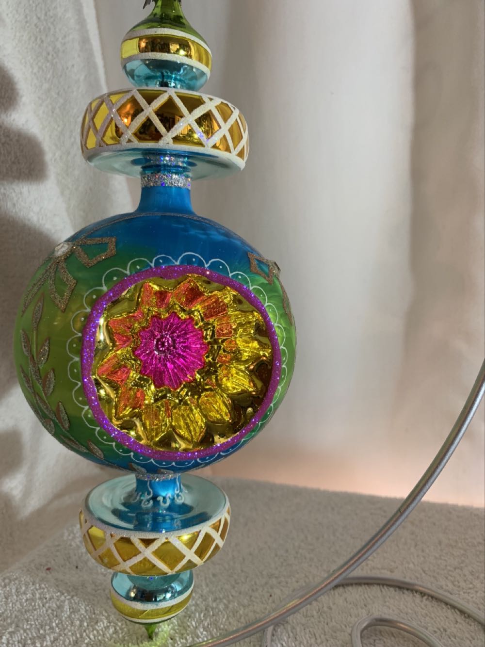 Razzle Dazzle, Blue/ Green - Anniversary (Christmas Tree Ornament) ornament collectible - Main Image 2