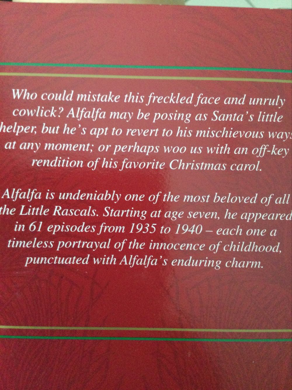 Santa’s Little Rascal - Alfalfa - Little Rascals (Little Rascals) ornament collectible - Main Image 2