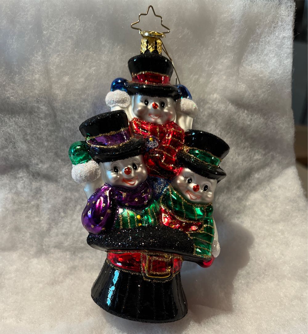 North Pole Trio - Snowman ornament collectible [Barcode 645001480422] - Main Image 2