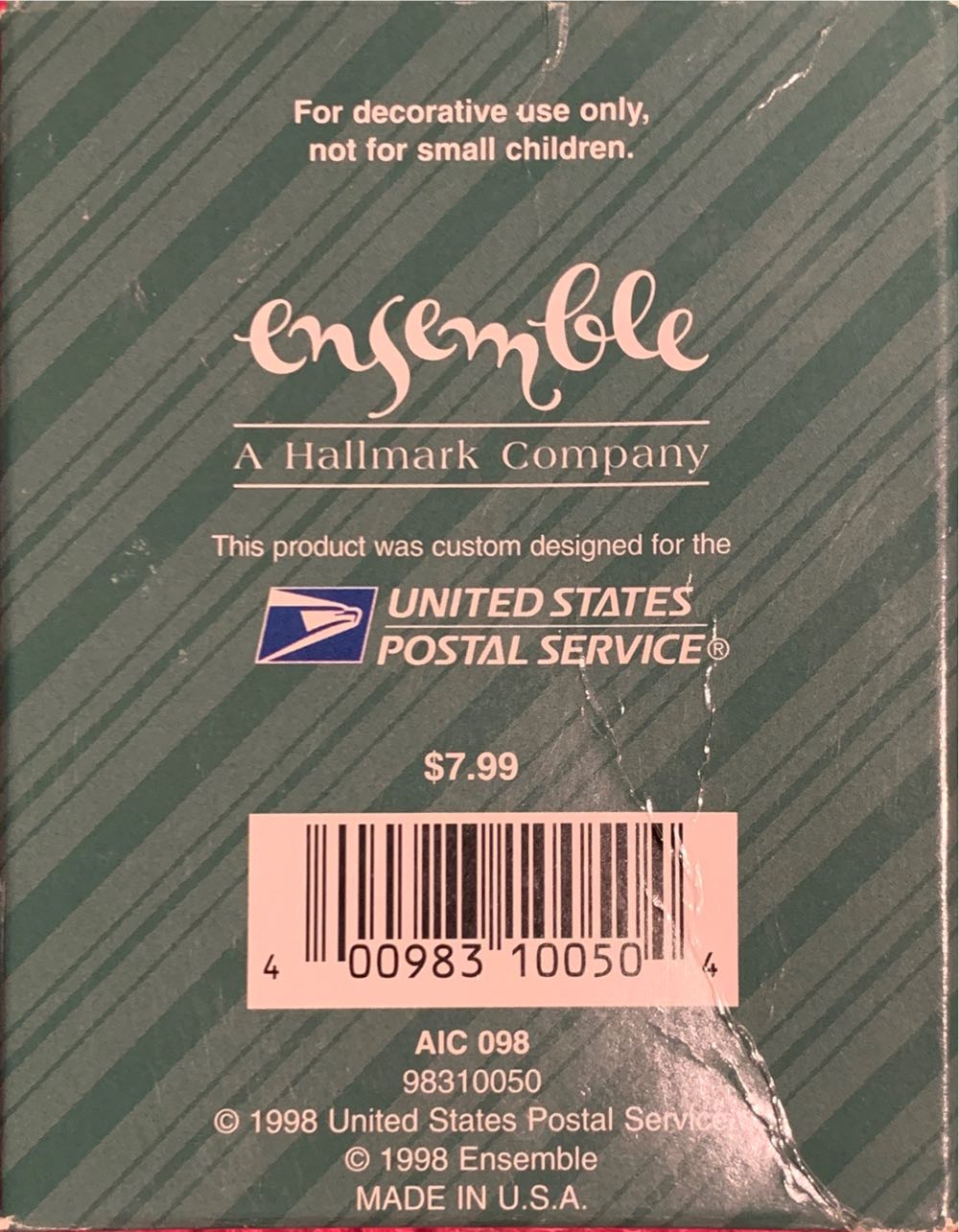 Hallmark Teddy Bear  ornament collectible [Barcode 400983100504] - Main Image 2