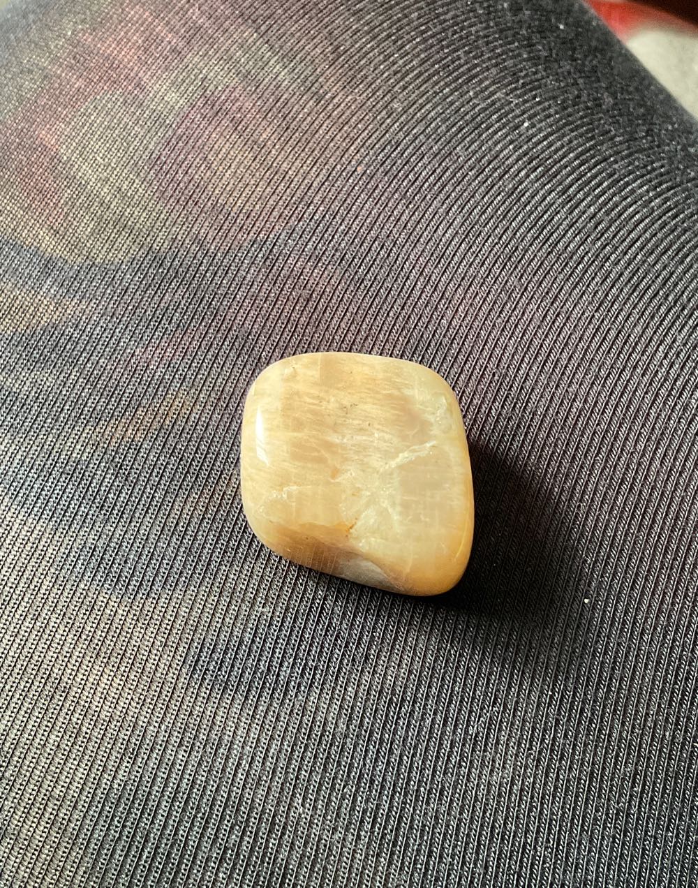 Moonstone - Tumble Stones (Feminine Energy, Enhances Intuition. Helps Balance Emotions And Hormones) ornament collectible - Main Image 2