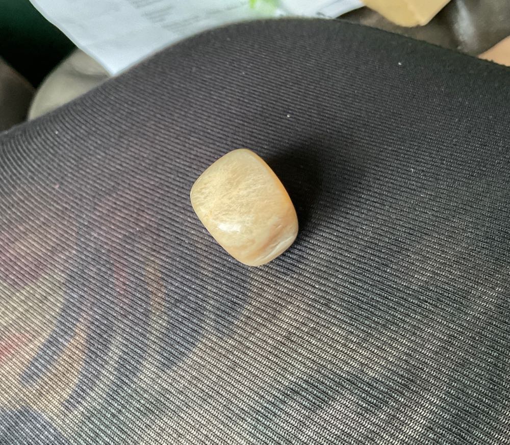 Moonstone - Tumble Stones (Feminine Energy, Enhances Intuition. Helps Balance Emotions And Hormones) ornament collectible - Main Image 3