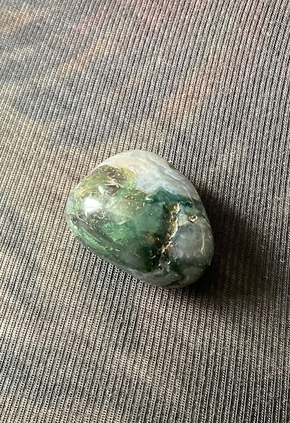 Green Moss Agate - Tumble Stones (Emanates The Vibration Of Balance & Stability) ornament collectible - Main Image 2