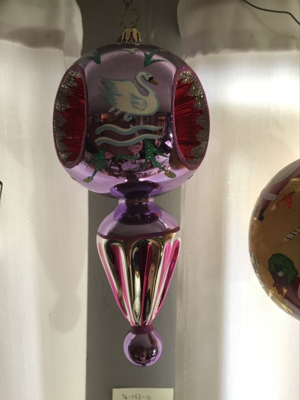 Swan Reflections  (Christmas Tree Ornament) ornament collectible - Main Image 2