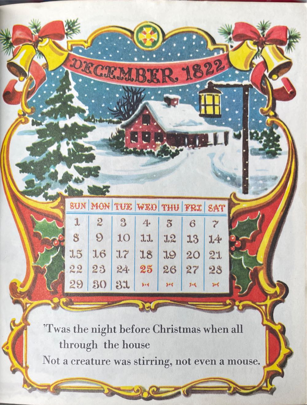 Book - The Night Before Christmas - 1973 - Little Golden Book (By Clement C. Moore) ornament collectible - Main Image 4