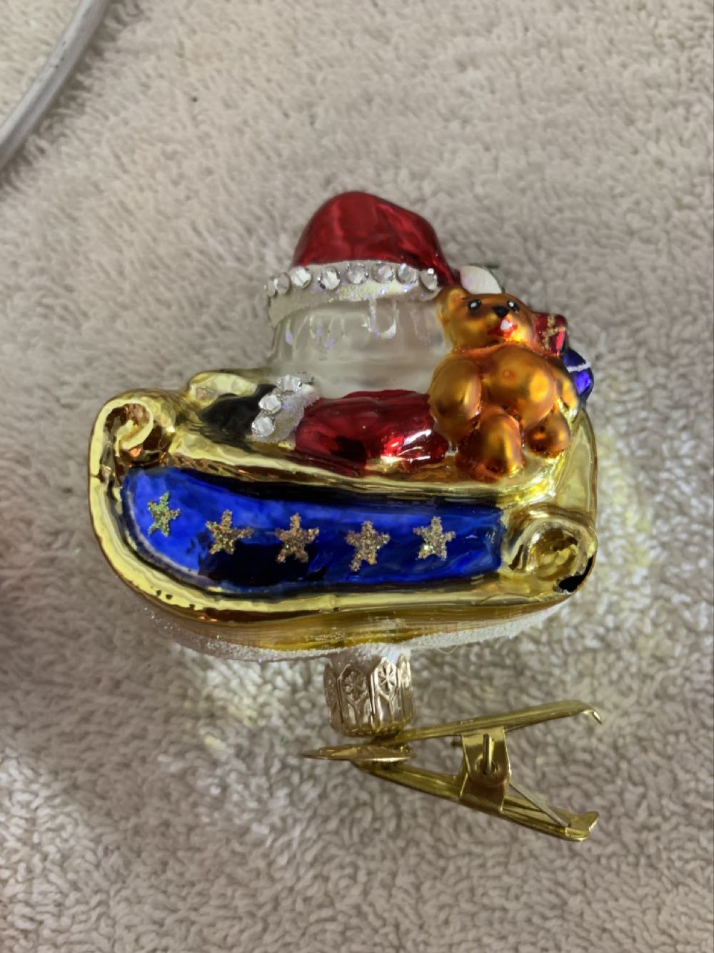 Now Dash Away Clip - Gems (Santa) ornament collectible - Main Image 2