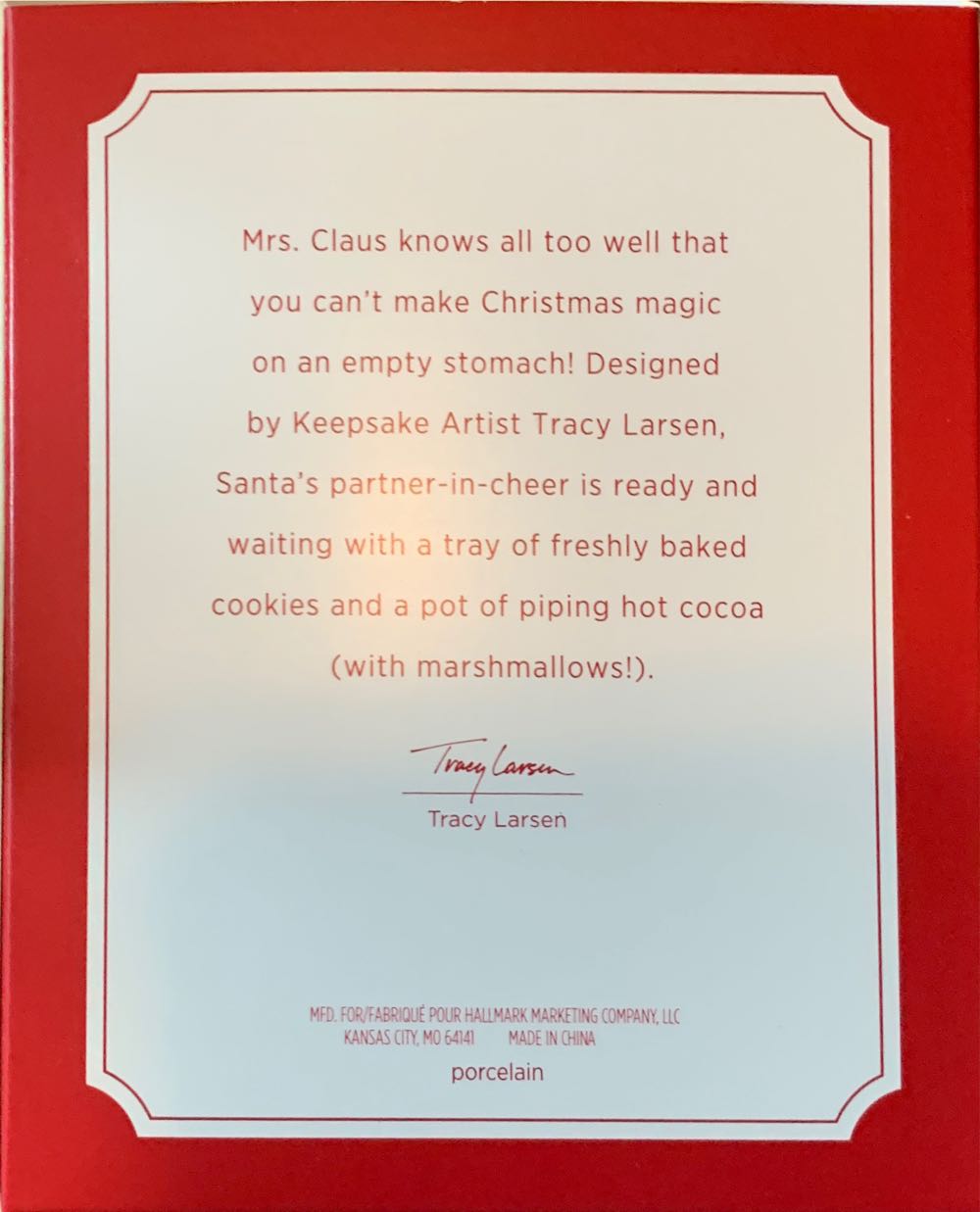 Mrs Claus Keepsake Ornament 2019  ornament collectible - Main Image 2