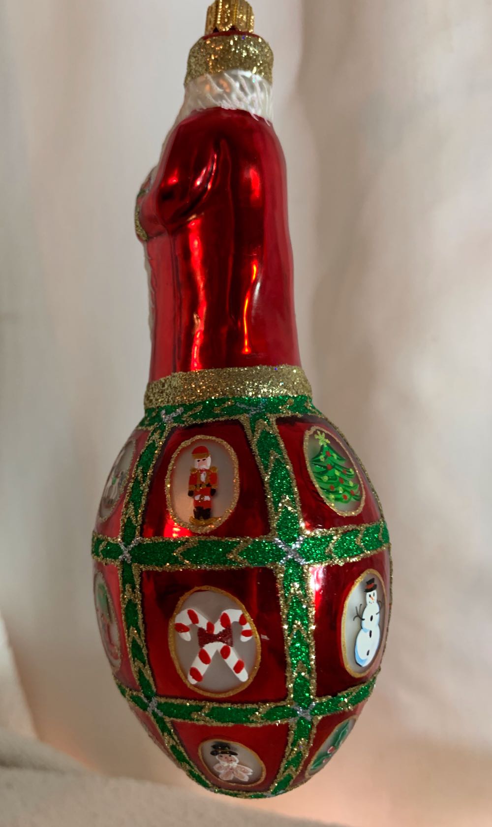 Faberge Santa  (Santa) ornament collectible - Main Image 4