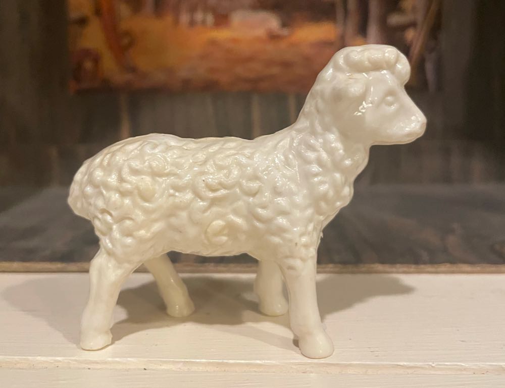 Corwin - (Set 2) - Animals - Sheep - Head Up - Animal (Nativity) ornament collectible - Main Image 2