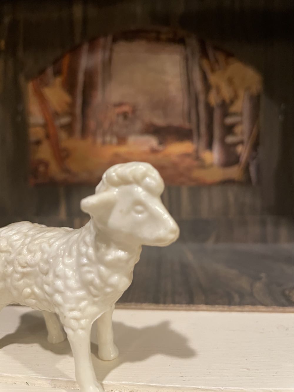 Corwin - (Set 2) - Animals - Sheep - Head Up - Animal (Nativity) ornament collectible - Main Image 3