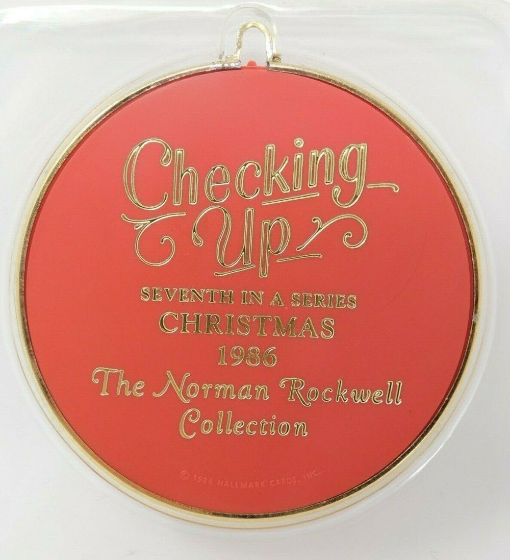 Norman Rockwell #7 Checking Up - Norman Rockwell - Cameo Keepsake (Collectible Series) ornament collectible - Main Image 2