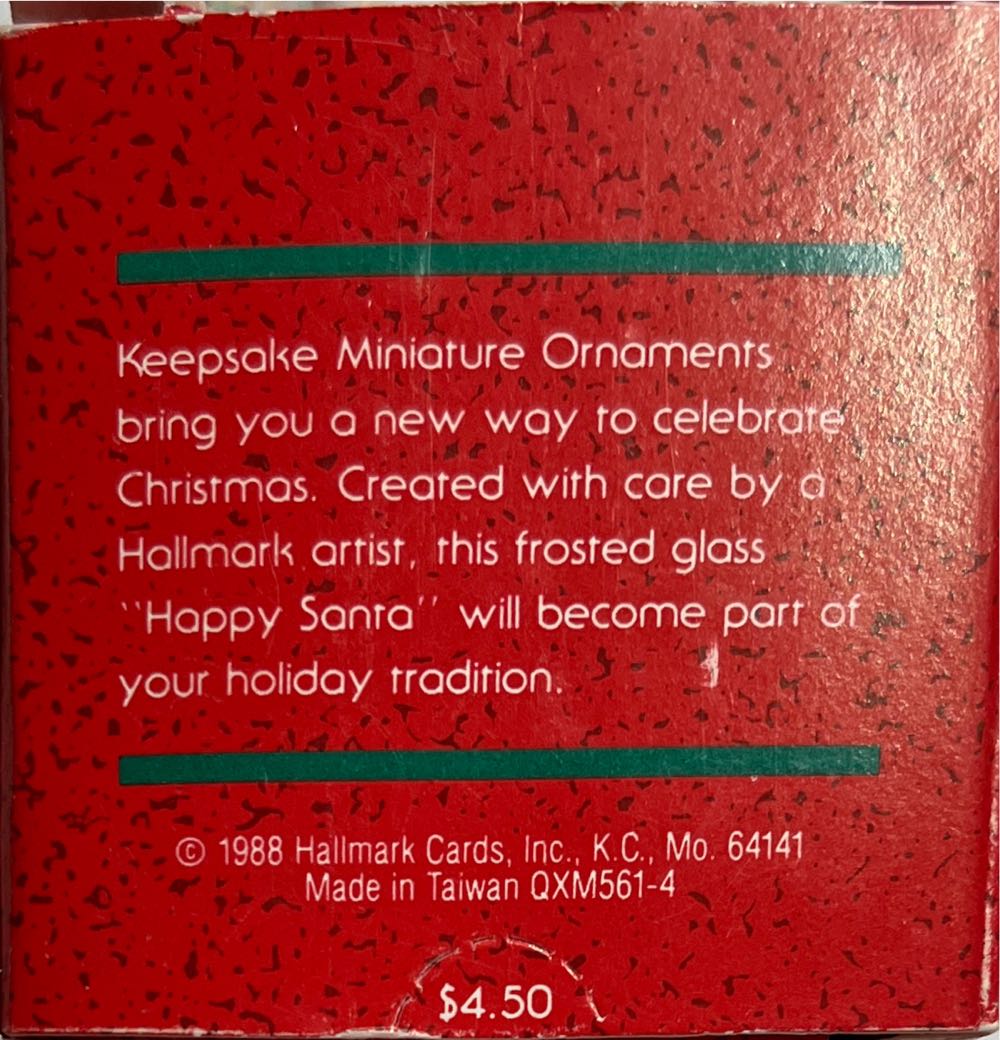 Happy Santa - Santa (Miniature) ornament collectible - Main Image 3