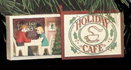 Christmas Card - Red Ribbon Front Door