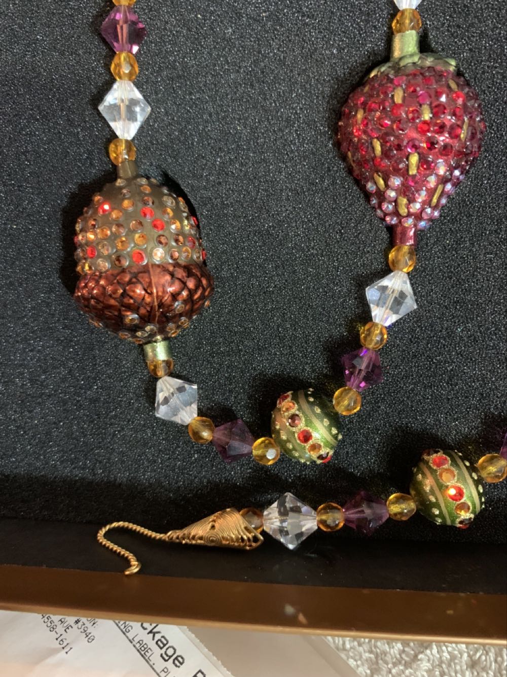 Acorn & Strawberry Garland  (Christmas Tree Ornament) ornament collectible - Main Image 3