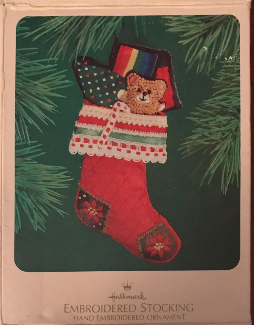 Embroidered Stocking 1983 - Embroidery (Collection) ornament collectible - Main Image 2