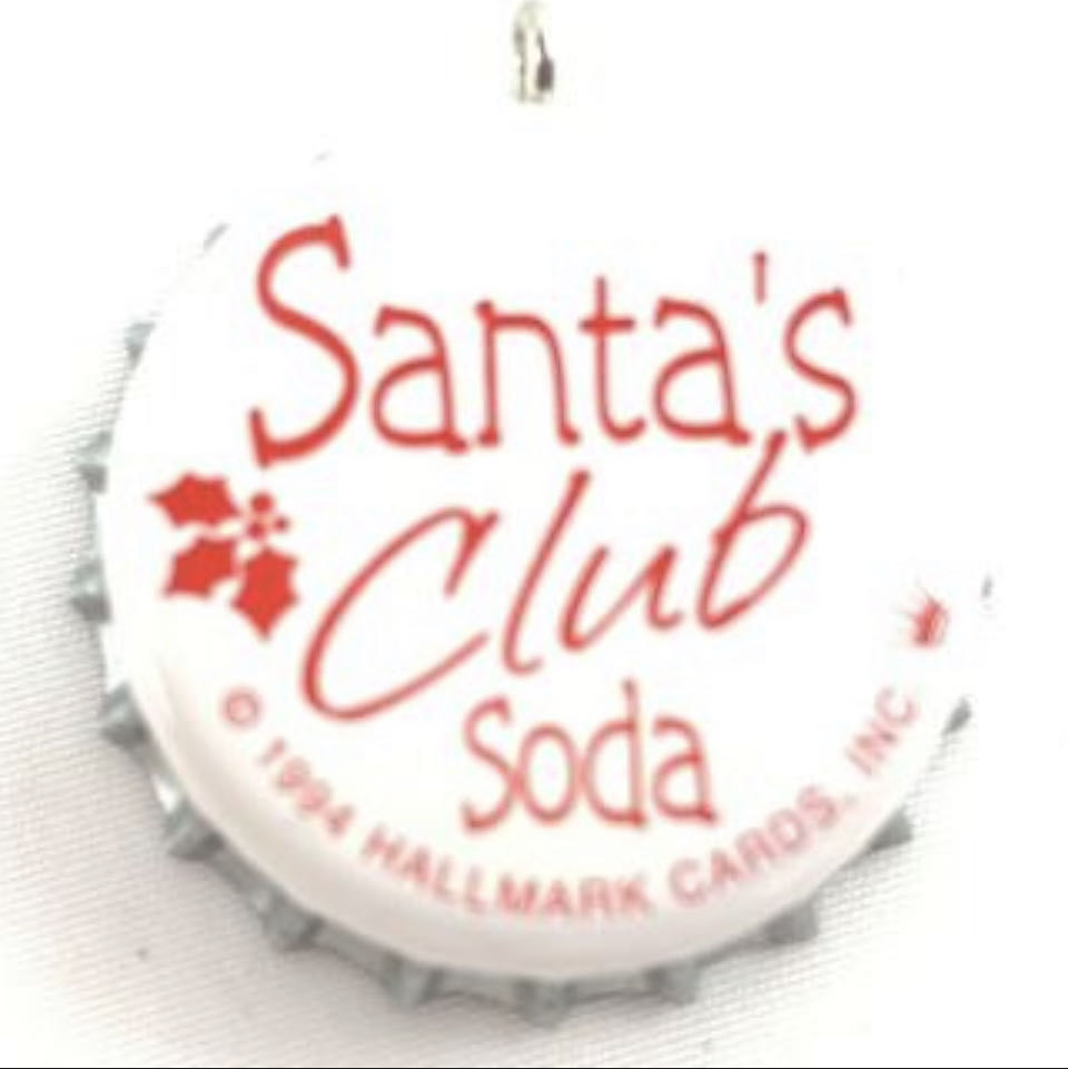 KOCC - 1995 - Cozy Christmas - Miniature - Santa’s Soda Club (CLUB Keepsake Miniature) ornament collectible - Main Image 2