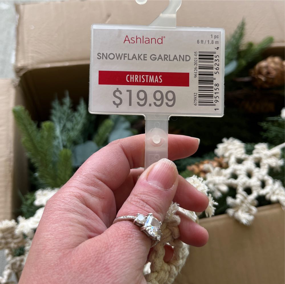 Garland Macrame Snowflakes - Garlands (Farm) ornament collectible - Main Image 3