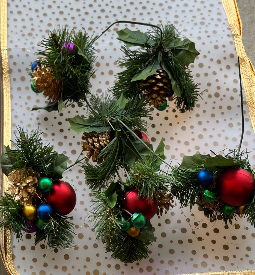 Picks Jewel Tone Balls With Gold - Picks ornament collectible - Main Image 2