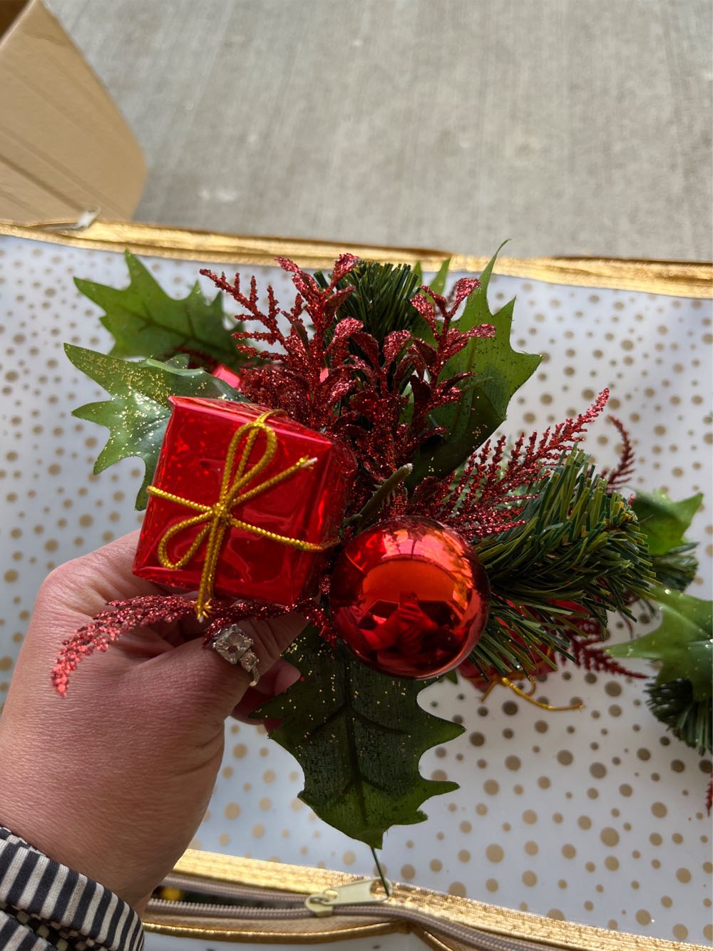 Ice Pine Reflection, Gold