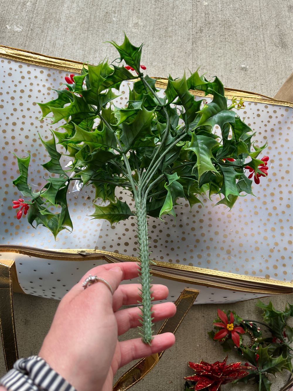 Pick Vintage Holly Berries With Red Accents - Picks ornament collectible - Main Image 2