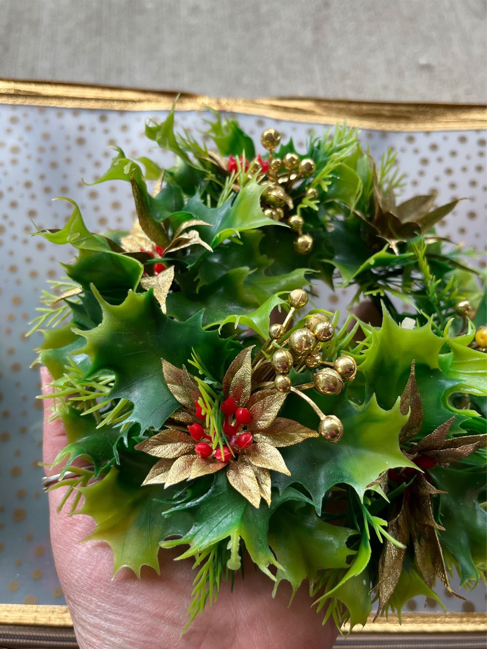 Candle rings Plastic Greenery - Candle Decor ornament collectible - Main Image 3