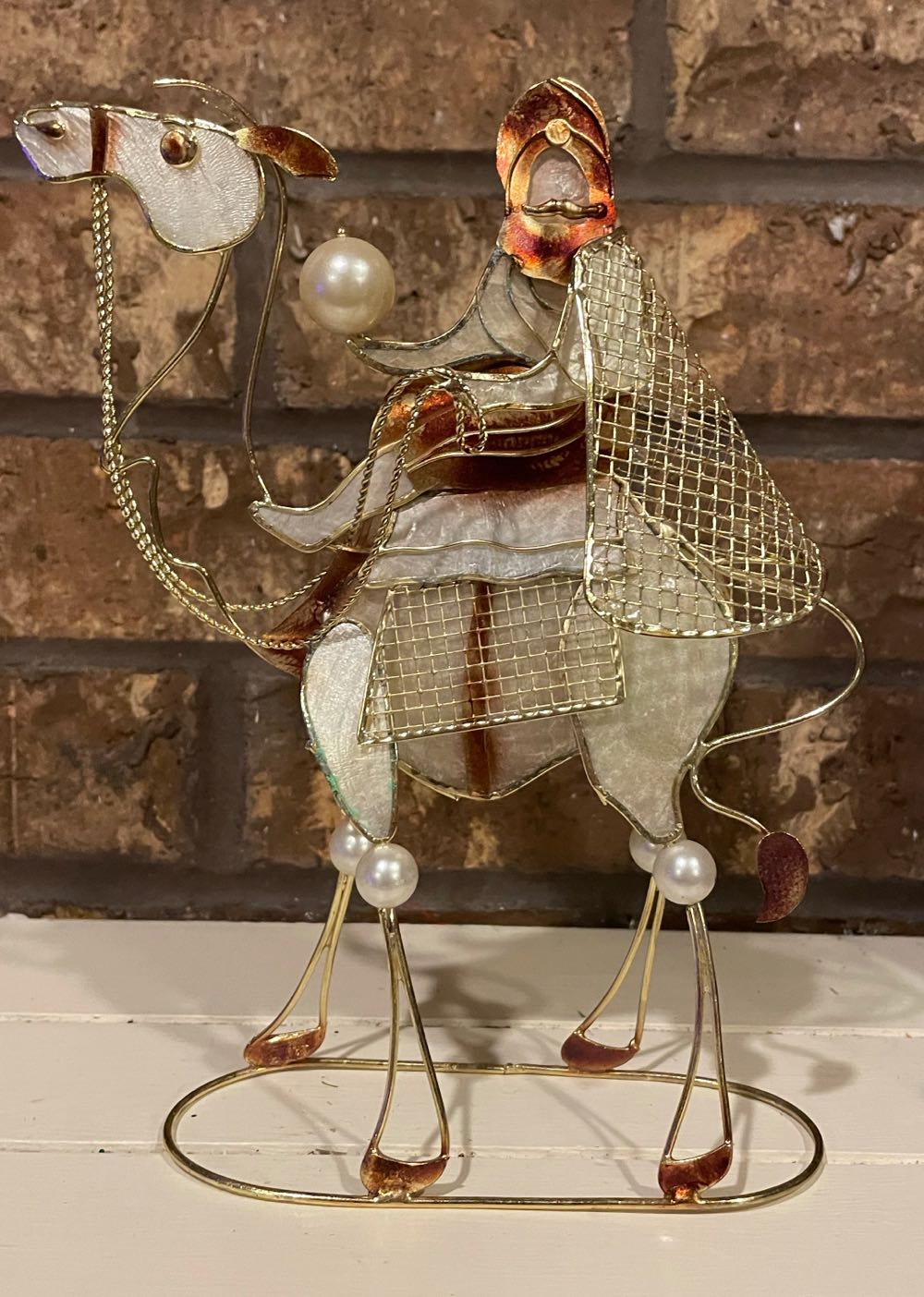 Capiz - Nativity - Magi - On Camel - Magi (Nativity) ornament collectible - Main Image 1