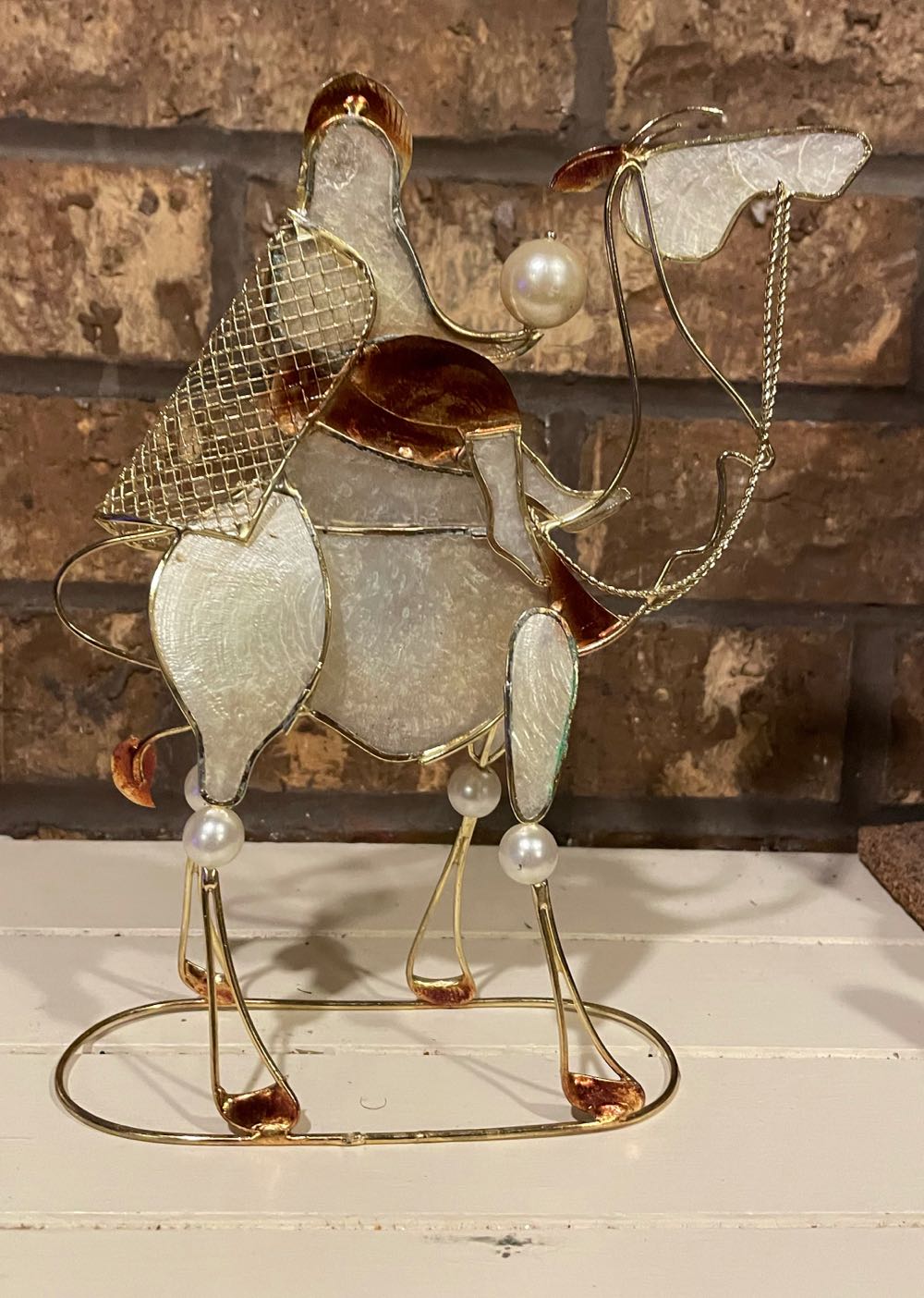 Capiz - Nativity - Magi - On Camel - Magi (Nativity) ornament collectible - Main Image 2