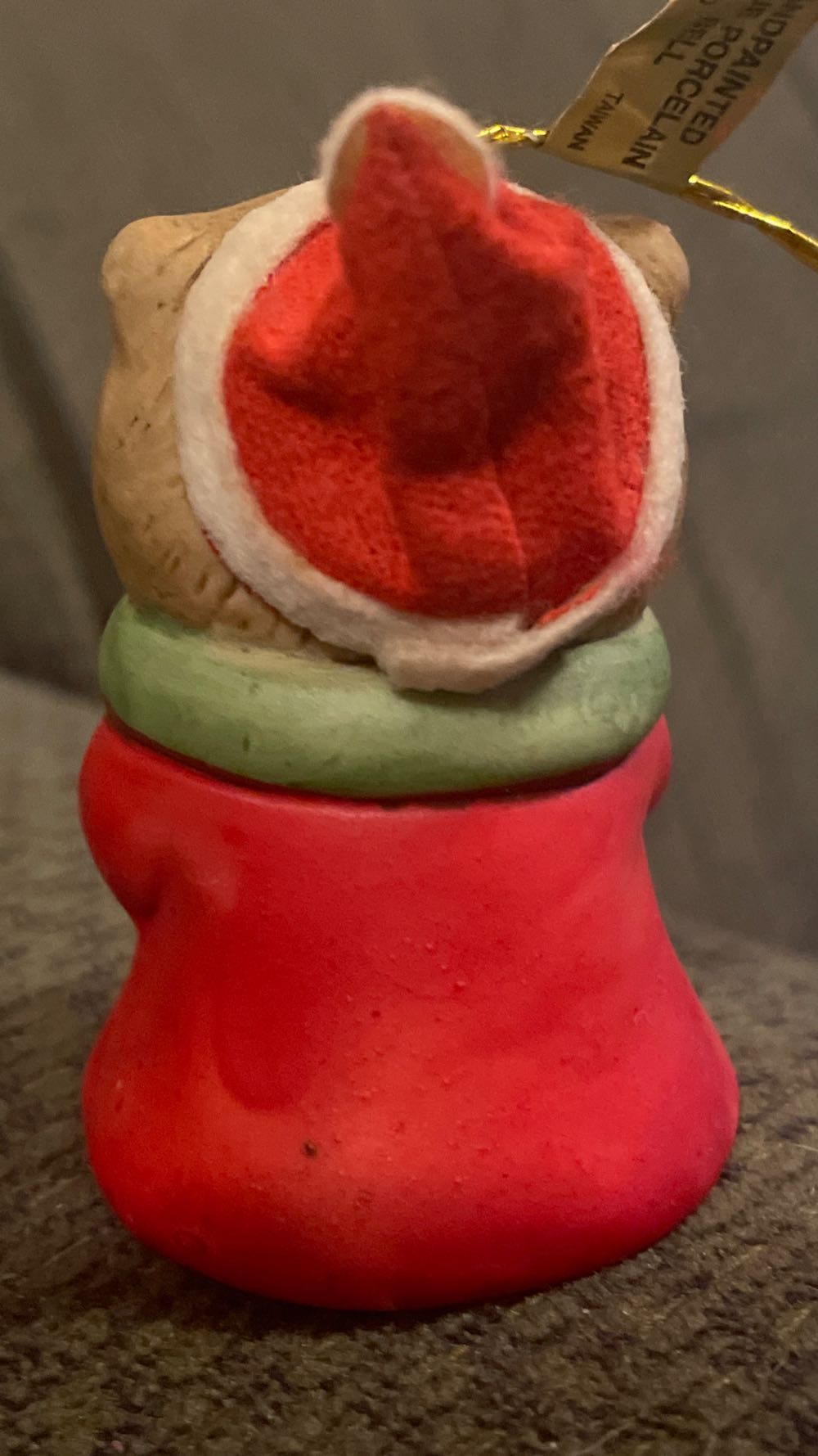 Jasco - L’il Chimers- Caroling Bear - Red Coat - Character (Bell) ornament collectible - Main Image 2
