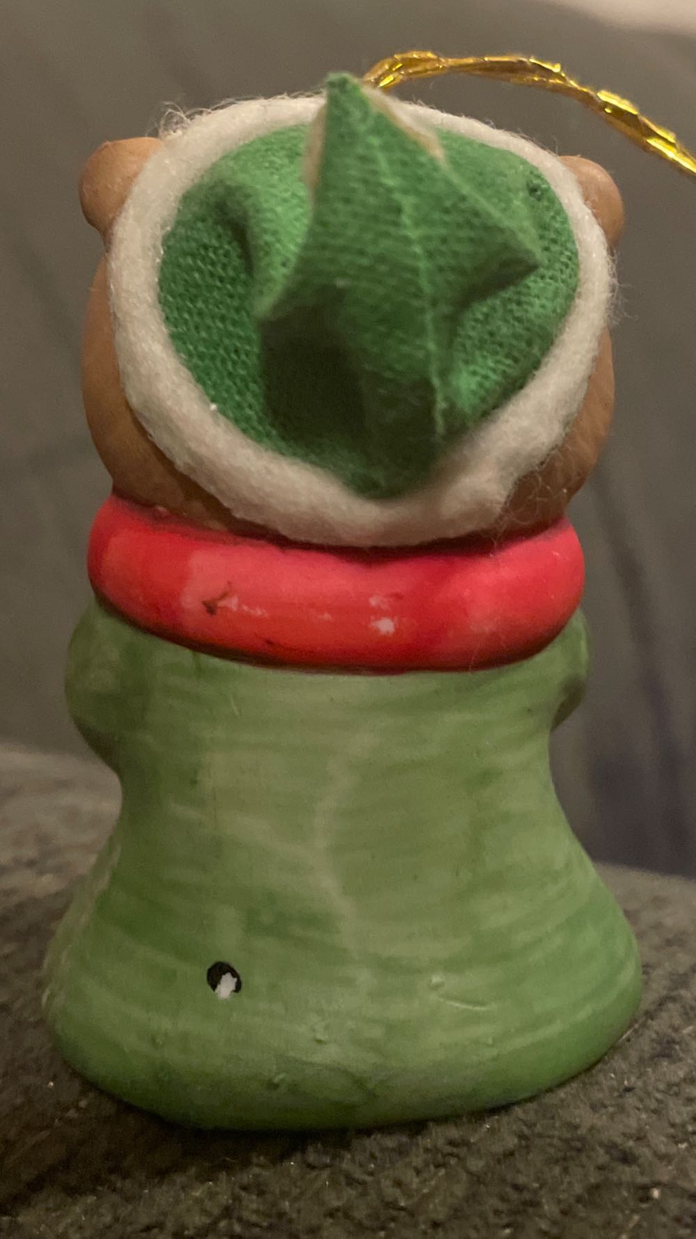 Jasco - L’il Chimers - Caroling Bear - Green Coat - Character (Bell) ornament collectible - Main Image 2