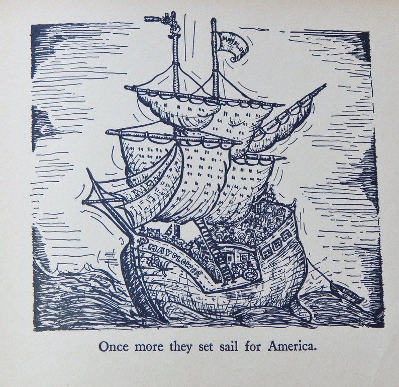 Book - The Pilgrims’ Party - A Really Truly Story - Children’s Book (By Sadyebeth & Anson Lowitz) ornament collectible - Main Image 3