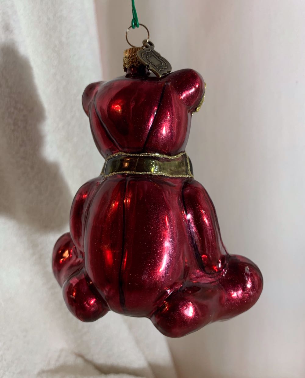Red Ted With Package  (Teddy Bears) ornament collectible - Main Image 2
