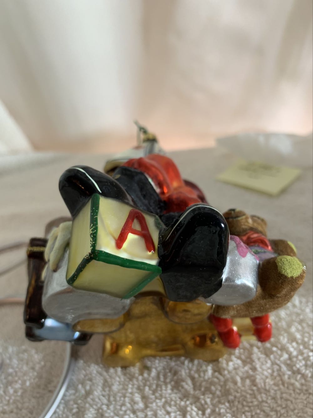 Santa w/ Sail Boat - Platinum Polonaise Heirlooms (Santa) ornament collectible - Main Image 4