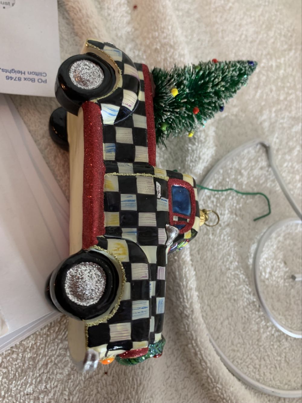 Country Truck Check  (Christmas Tree Ornament) ornament collectible - Main Image 4