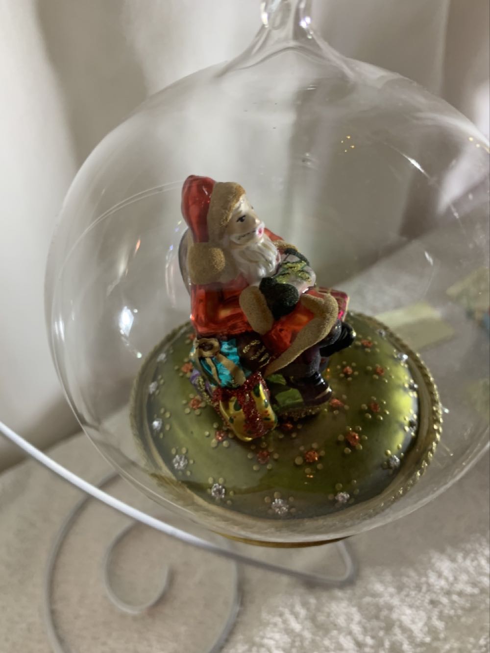 Penny For Your Thoughts  (Santa) ornament collectible - Main Image 2