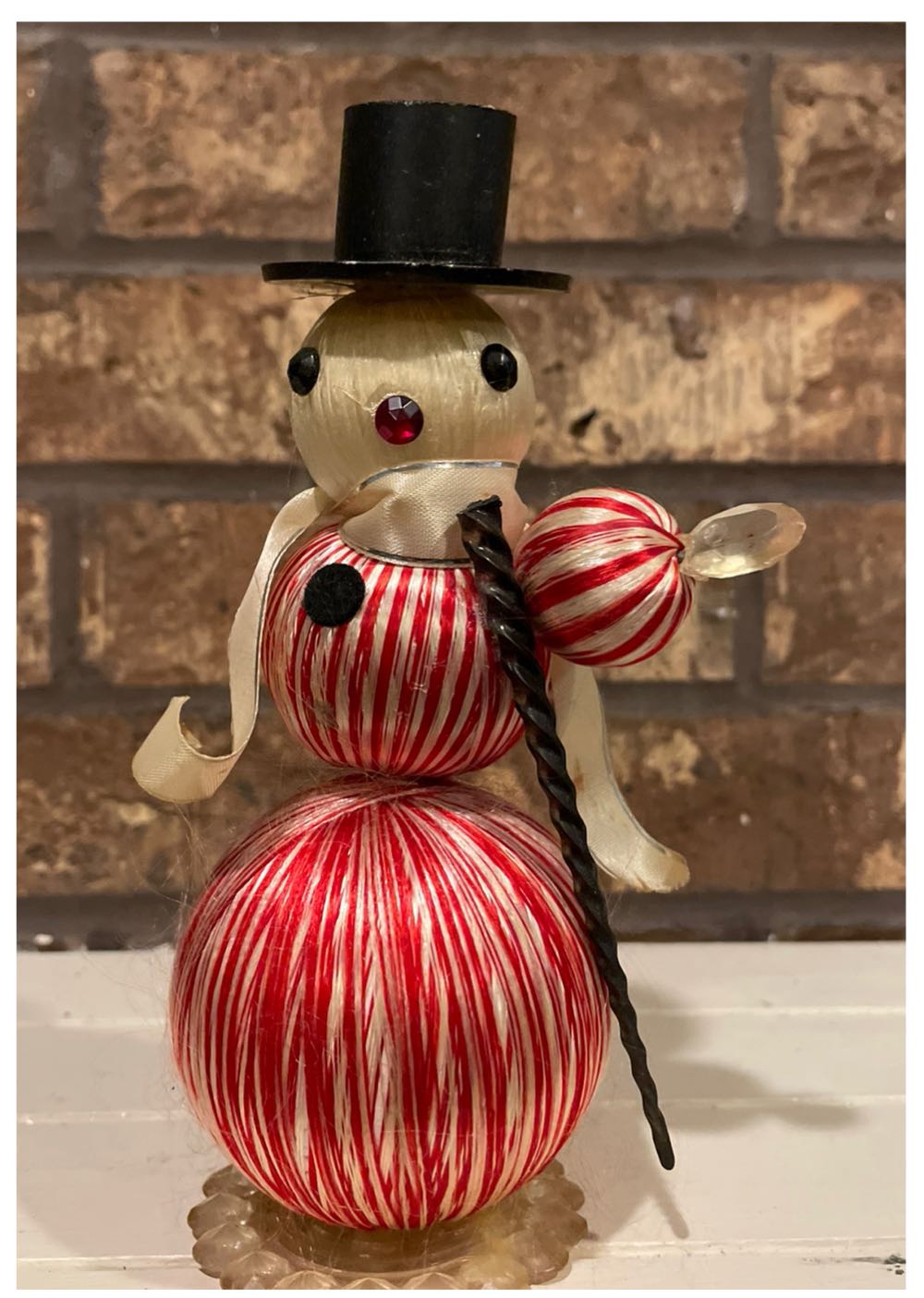 Satin Ball - Snowman - Snowman (Satin Ball) ornament collectible - Main Image 1