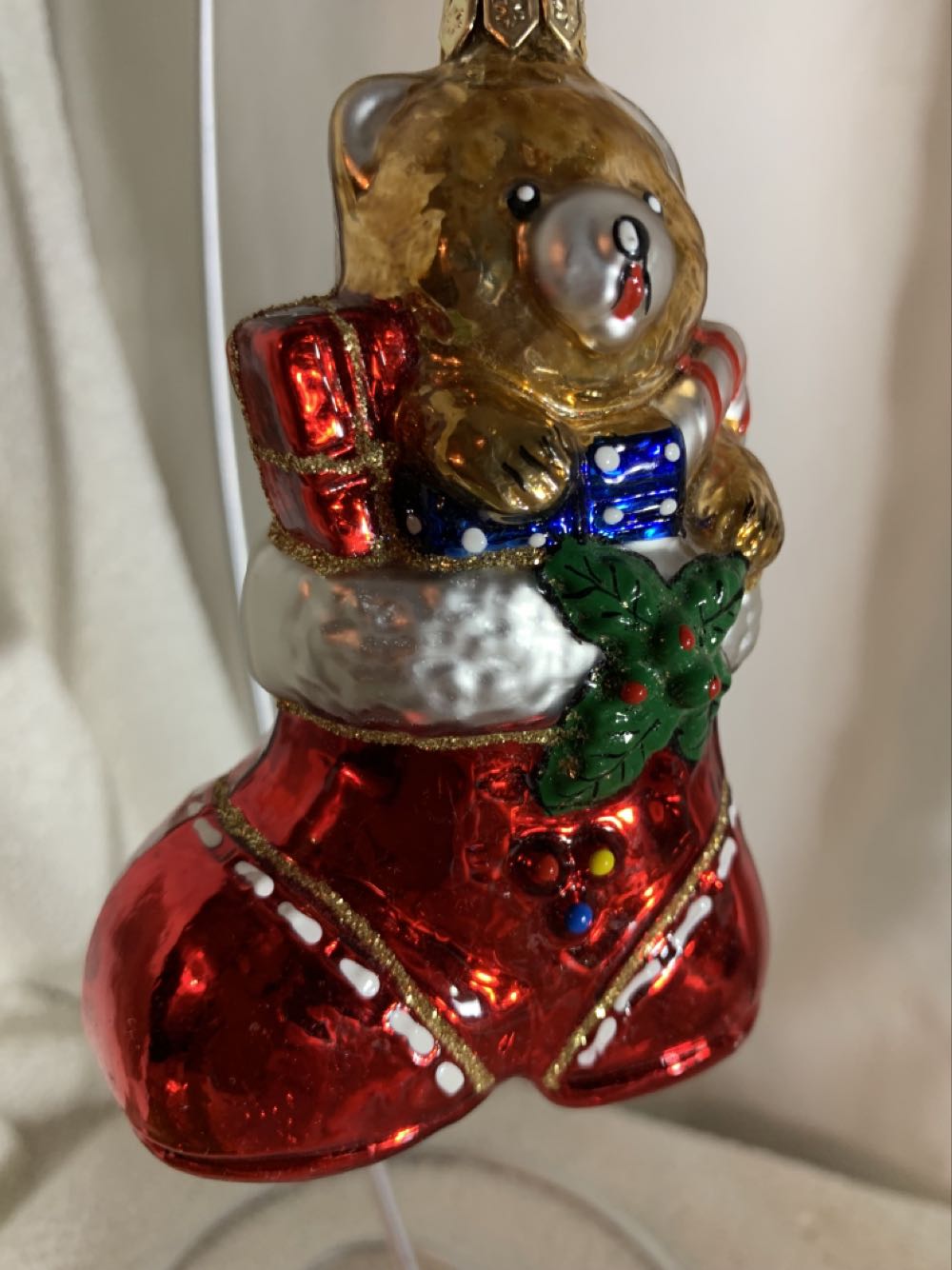 Boot W/Gifts - Polonaise Collection By Komozja (Teddy Bears) ornament collectible - Main Image 1