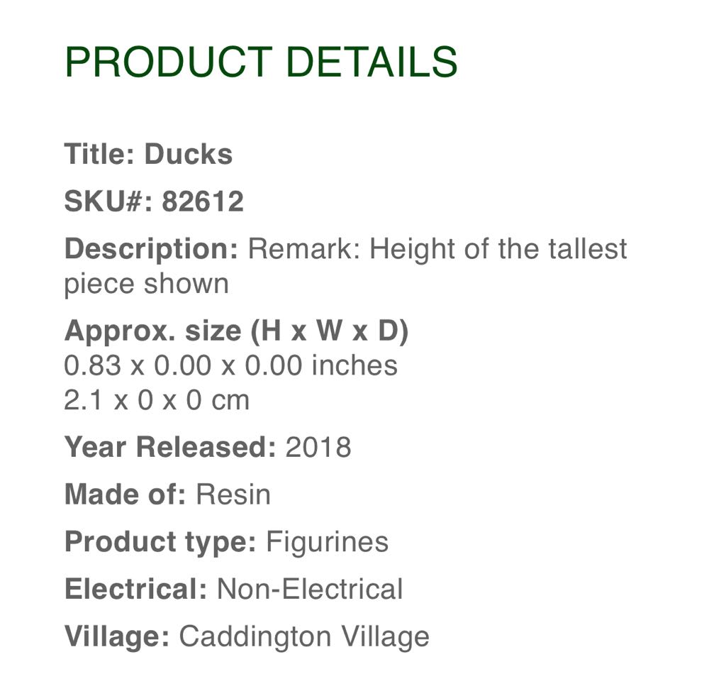 Ducks Set Of 2 #82612 - General Products (Animals) ornament collectible [Barcode 728162826121] - Main Image 2