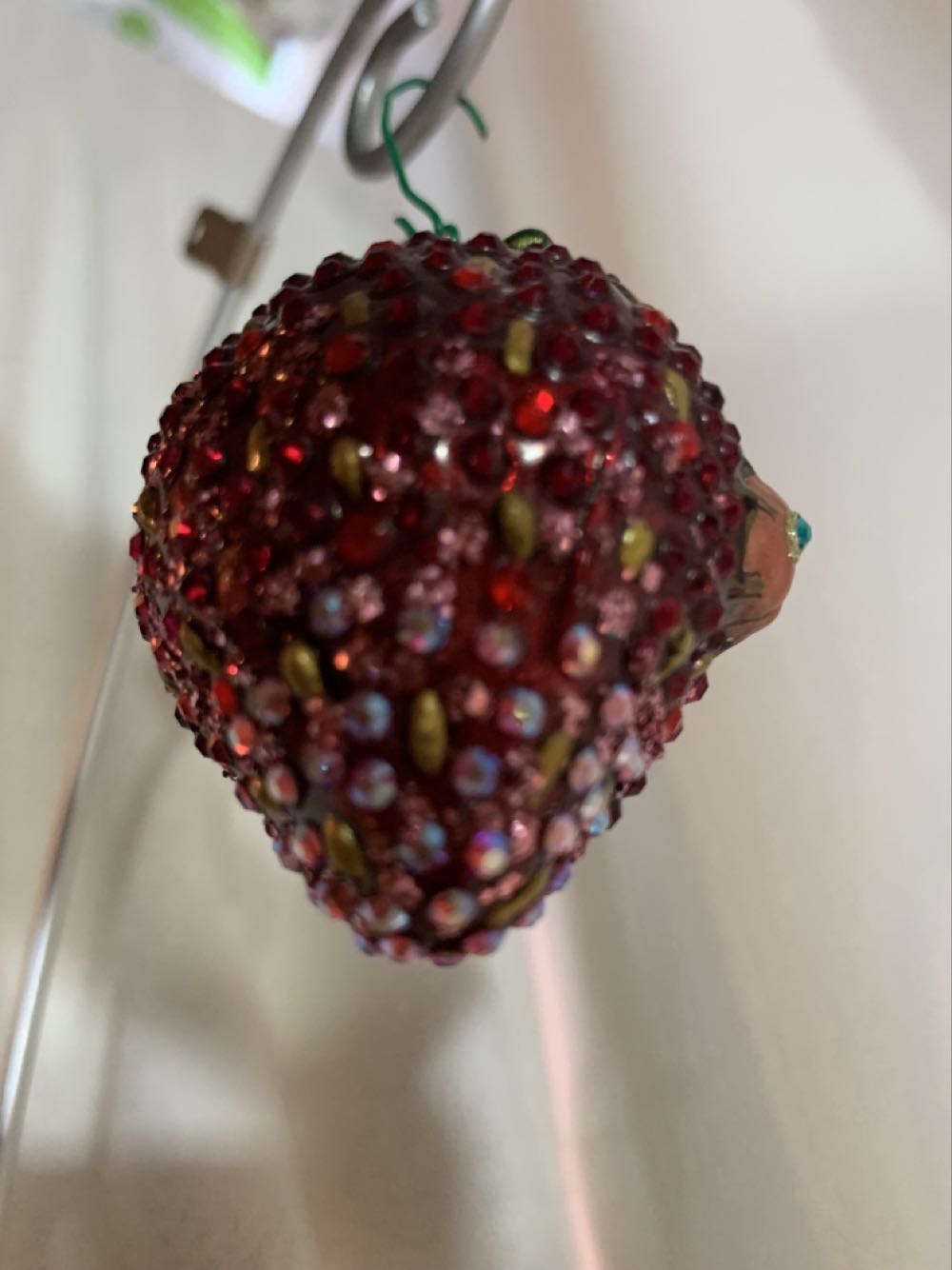 Strawberry With Lady Bug  (Christmas Tree Ornament) ornament collectible - Main Image 3