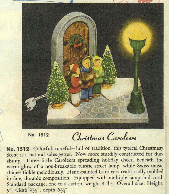 Glolite - Christmas Caroleers - No. 1512 - Carolers (Christmas Electric Lights) ornament collectible - Main Image 2